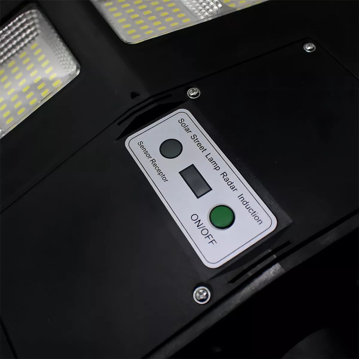Luminária Solar Pública Poste Rua Led 1000w Com Sensor Cor Preto