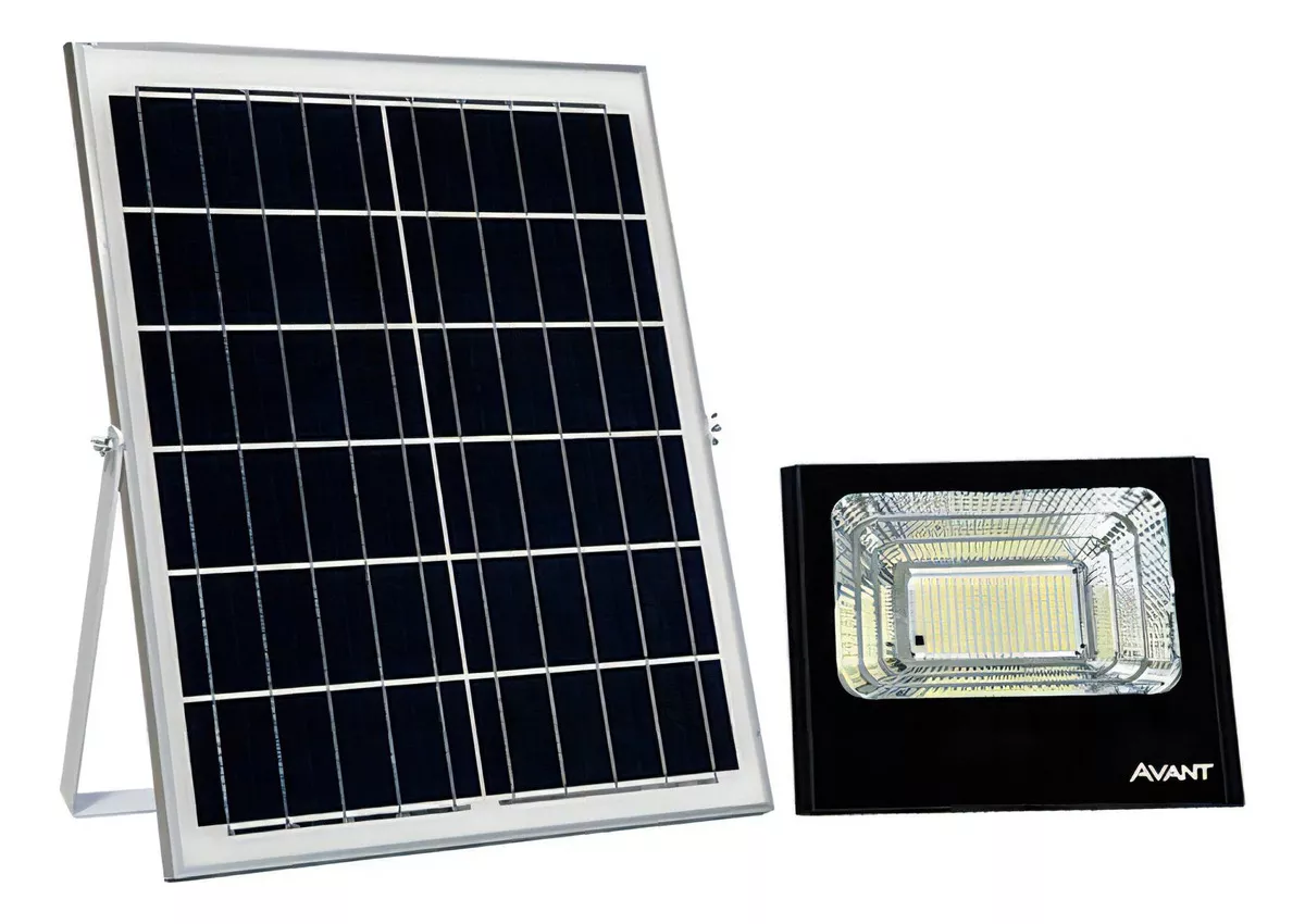 Refletor Led 60w Solar Sensor De Presença 6500k Avant Cor Da Luz Branco-frio