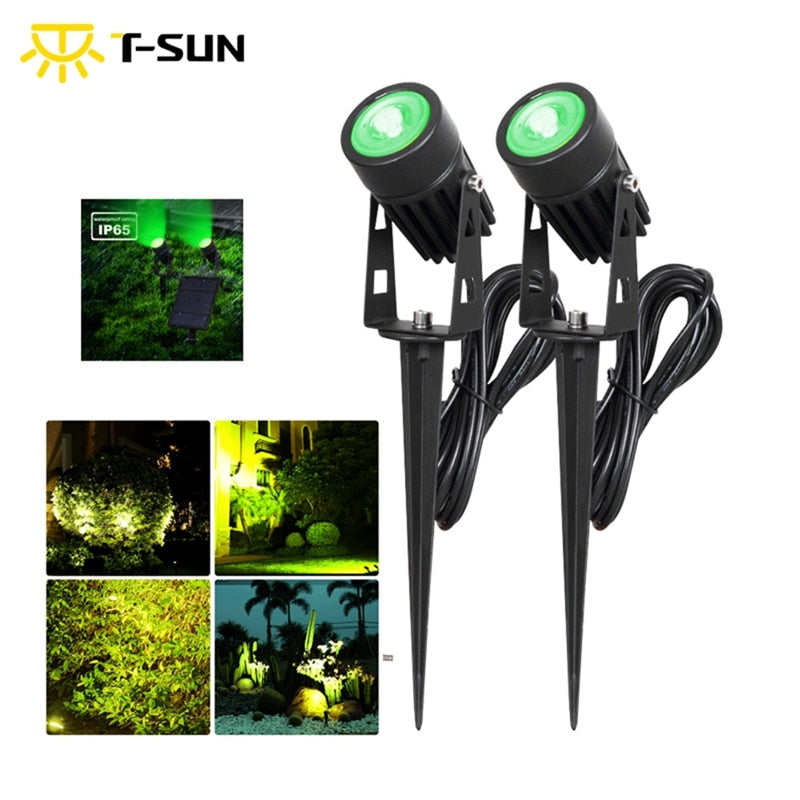 Iluminação Para Jardim Estilo Holofote Solar de 2W
