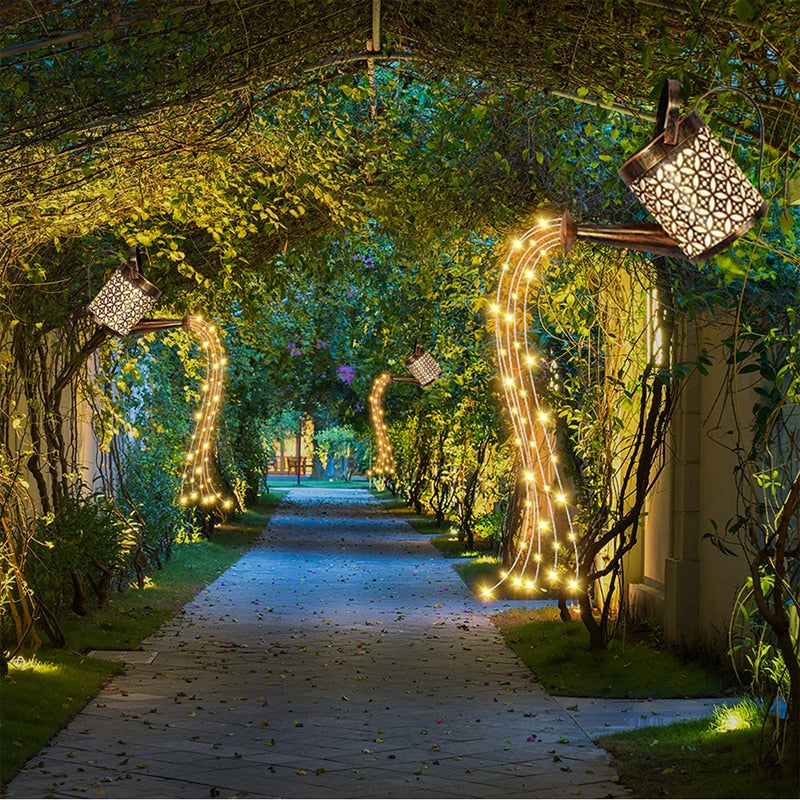 Iluminação de Jardim Estilo Regador Solar