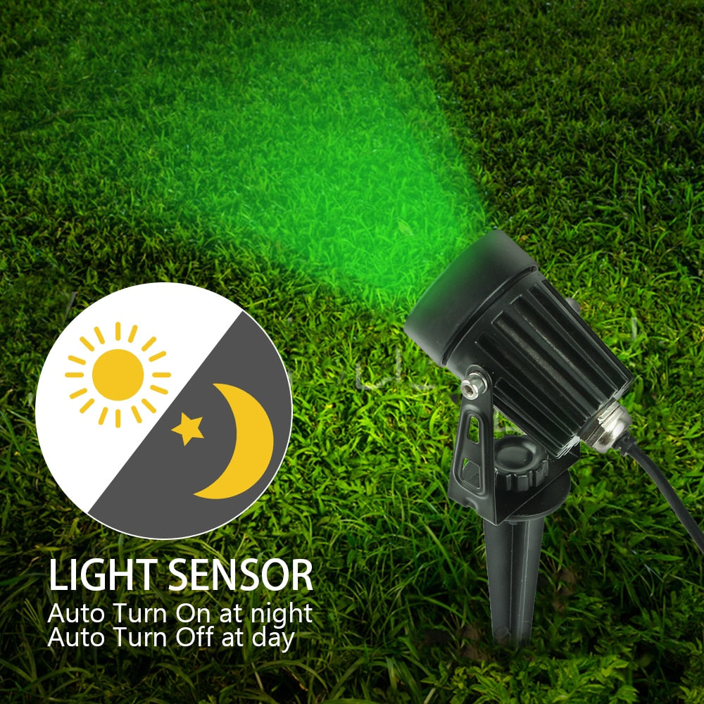 Iluminação Para Jardim Estilo Holofote Solar de 2W