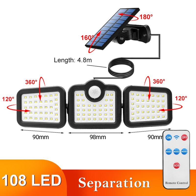 Iluminação Led Painel Solar Externo