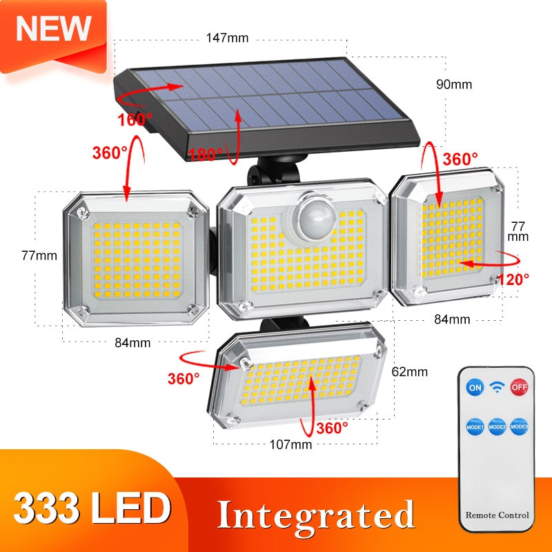 Iluminação Led Painel Solar Externo