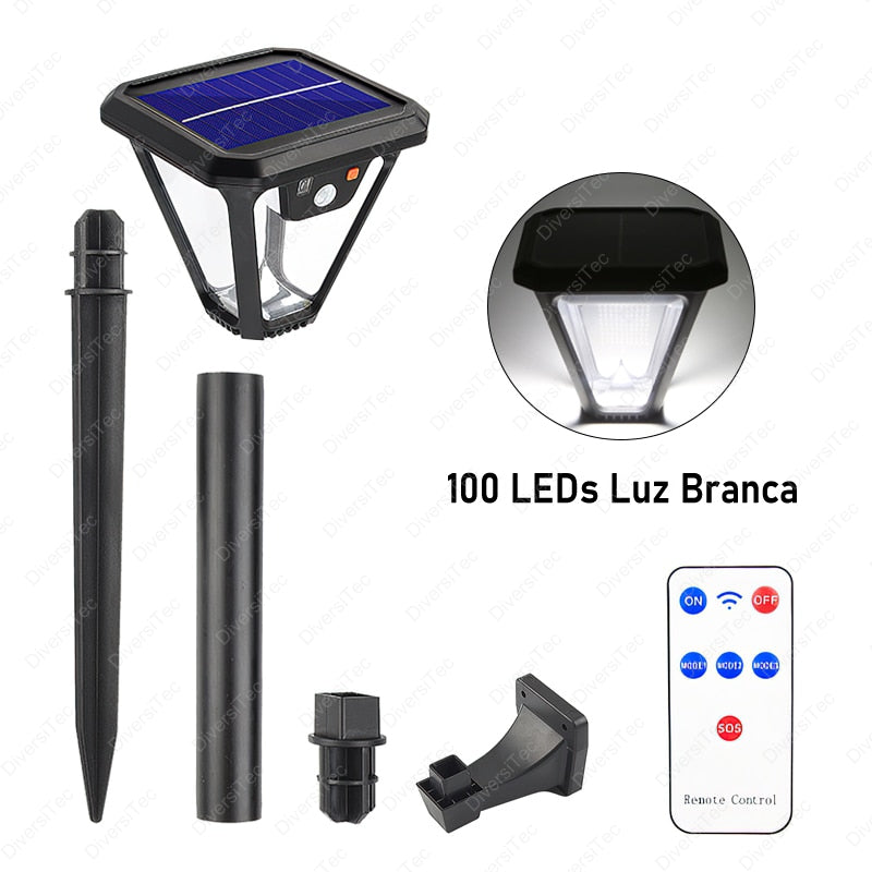 Iluminação Solar Estilo Rústico
