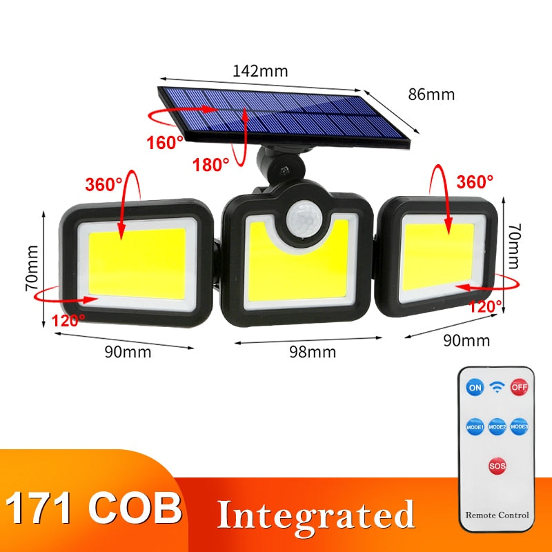 Iluminação Led Painel Solar Externo