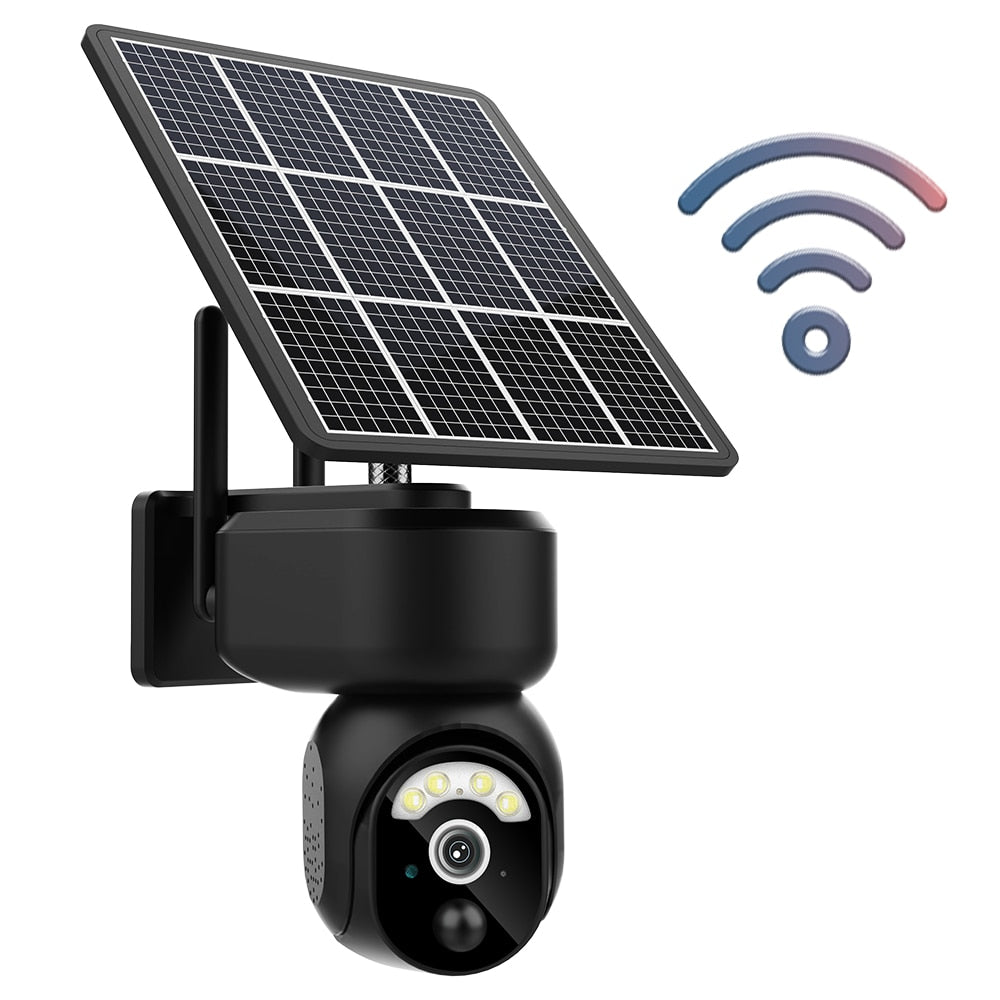 Câmera de Segurança Painel Solar 10W, 4MP, 4G