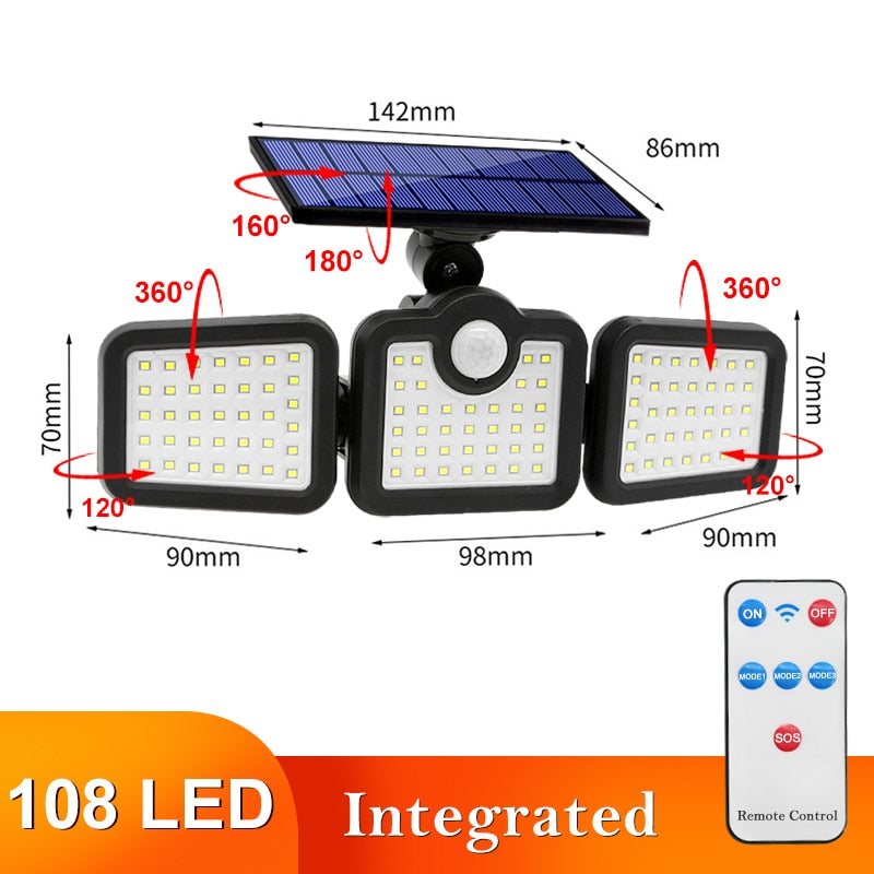 Iluminação Led Painel Solar Externo