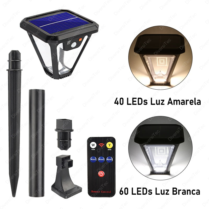 Iluminação Solar Estilo Rústico