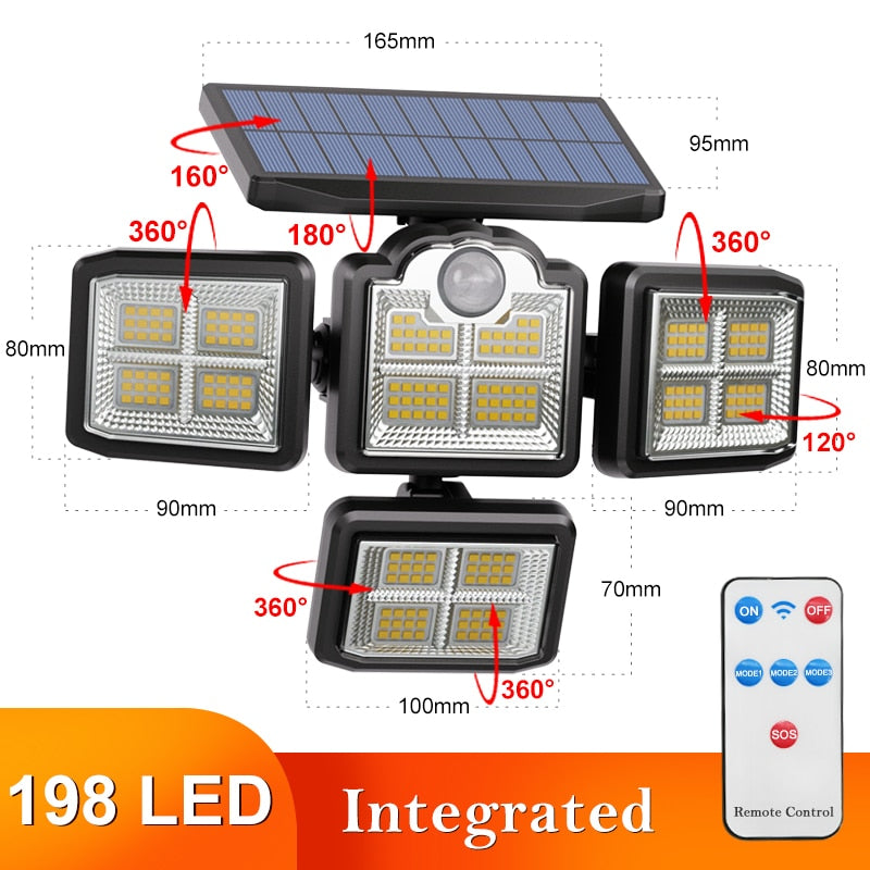 Iluminação Led Painel Solar Externo