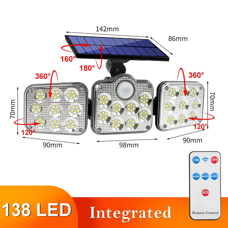 Iluminação Led Painel Solar Externo