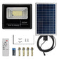 Refletor Solar Led Holofote 300w Placa Bateria Prova Dágua Carcaça Preto Luz Branco-frio