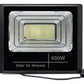 Refletor Solar Led Holofote 500w Placa Bateria Prova Dágua Carcaça Preto Luz Branco-frio