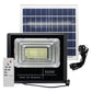 Refletor Solar Led Holofote 500w Placa Bateria Prova Dágua Carcaça Preto Luz Branco-frio