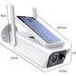 Câmera Ip Bullet Segurança Wifi Ip66 Energia Solar Full Hd Cor Branco