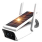 Câmera Ip Bullet Segurança Wifi Ip66 Energia Solar Full Hd Cor Branco