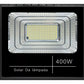 Refletor Solar Led Holofote 400w Placa Bateria Prova Dágua Carcaça Preto Luz Branco-frio