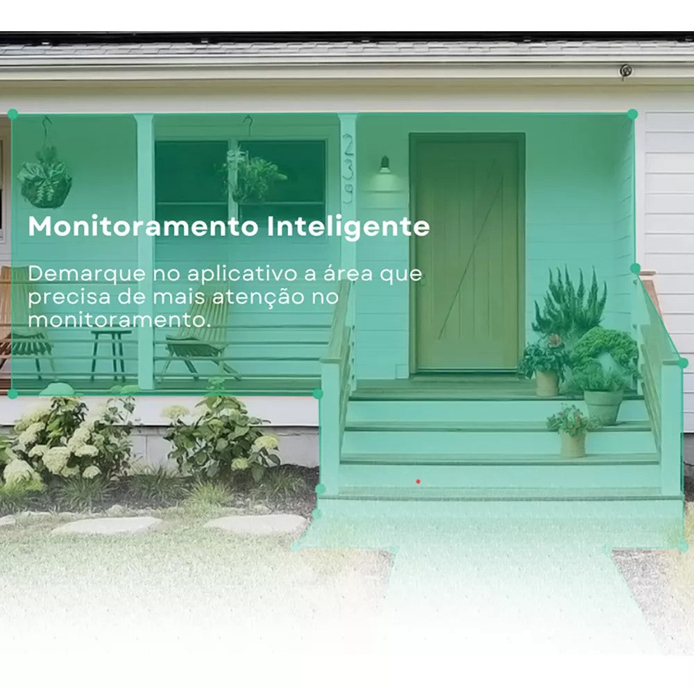 Câmera Inteligente Wifi Novadigital Externa Bateria Solar HD Nuvem IA IP Alexa APP Vico Home
