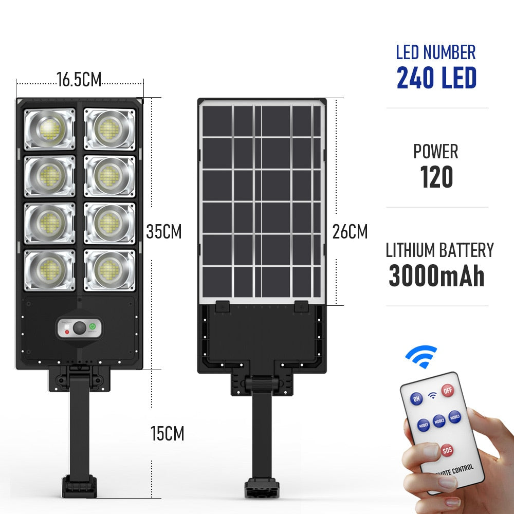 Refletor Solar de 120 a 504 LEDs