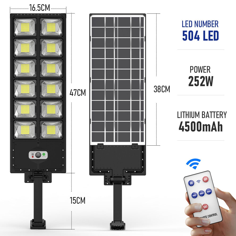 Refletor Solar de 120 a 504 LEDs