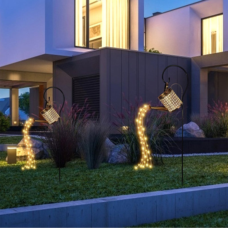 Iluminação de Jardim Estilo Regador Solar