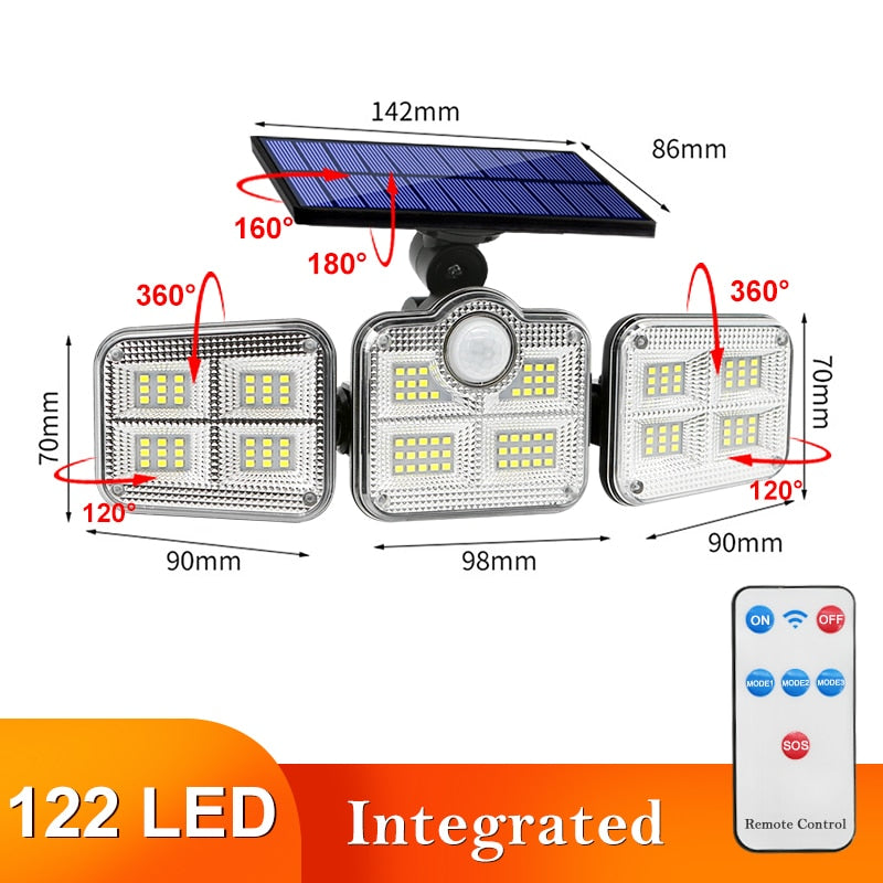 Iluminação Led Painel Solar Externo