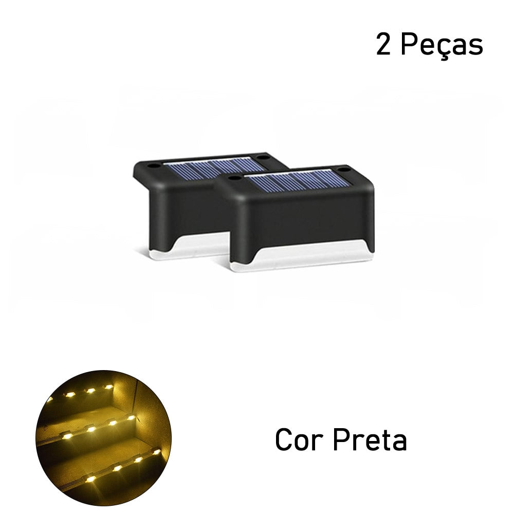 Iluminação Solar Decorativa Para Escadas