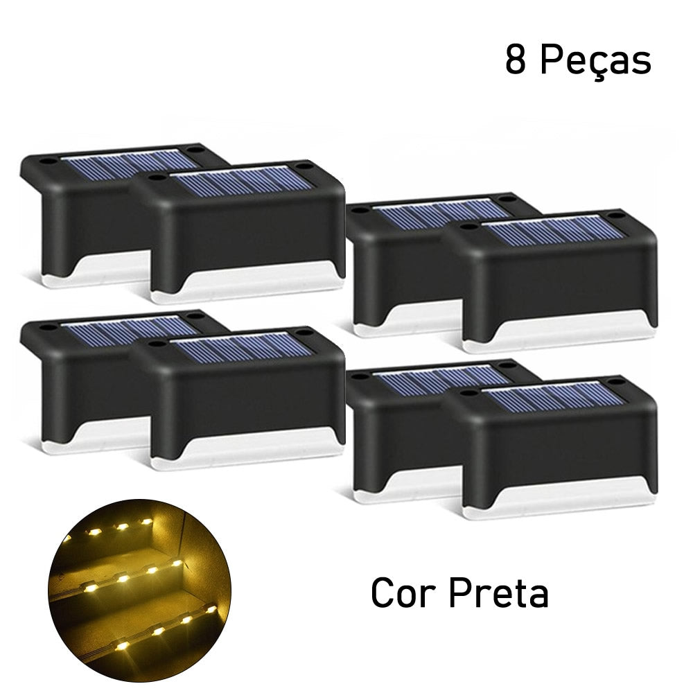 Iluminação Solar Decorativa Para Escadas