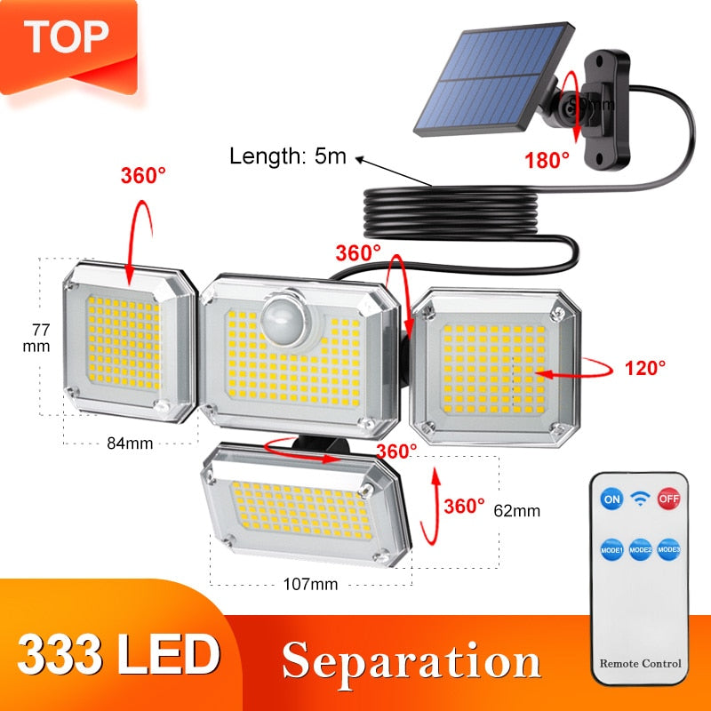 Iluminação Led Painel Solar Externo